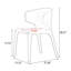 Chaise d'appoint bleue (dossier de 2)
