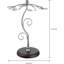Metal Tabletop Wine Glass Rack in Brown/Silver