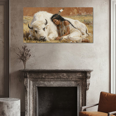 Art mural en toile Crosslin - Céramique sérénité, peinture pour décor indien, œuvre d'art spirituelle pour la maison et le bureau - Toile tendue avec cadre en pin, 30 po x 60 po, 12 po x 24 po