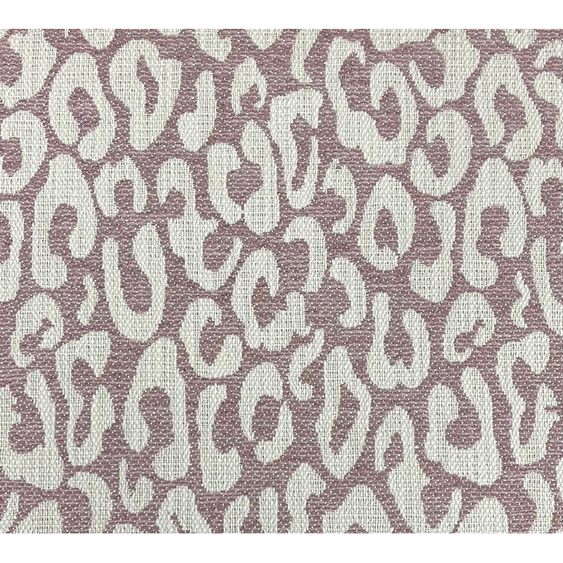 Hepburn-Santana Leopard Print Textured Fabric, Mulberry