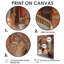 Ensemble de 6 reproductions d'art sur toile rouge or rouge Grand Gala-1704592158-1704592153