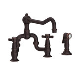 Fairfield Kitchen Bridge Faucet with Side Spray