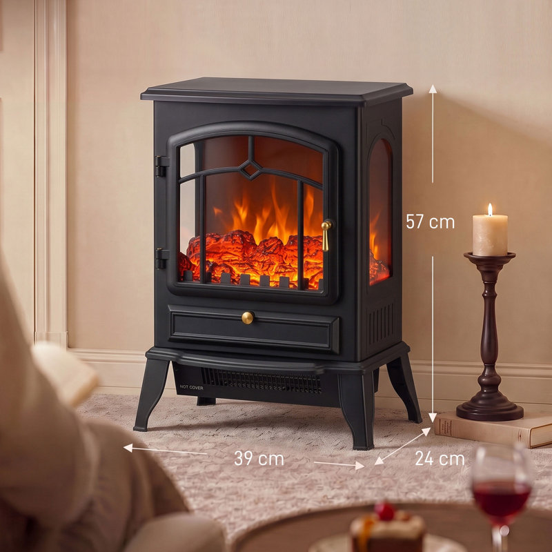 Electric Fireplace, Black