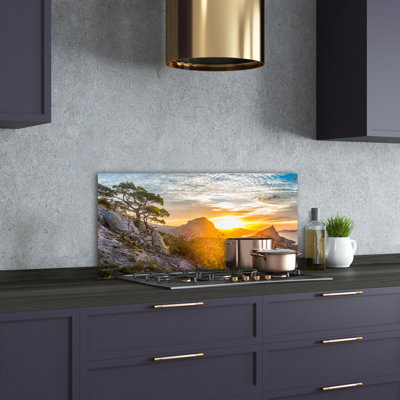 50cm W x 100cm L Glass Peel and Stick Panel