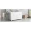 Ensemble de meuble-lavabo blanc 60 po avec lavabo double en résine, ensemble de meuble-lavabo autoportant avec 3 tiroirs à fermeture douce, 4 portes avec tablettes à double couche, pieds en bois massif, pour la salle de bain