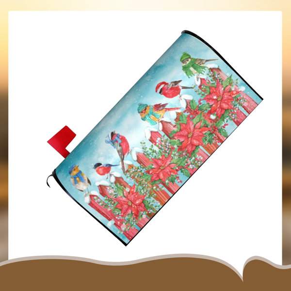 Dujiea Valentine's Day Dog Paw Print Mailbox Cover - Waterproof Oxford Cloth, Standard Size 21" X 18" (Post Mount) - View #5