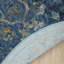 Tapis performance d'intérieur bleu / gris / doré Madrid-109706412