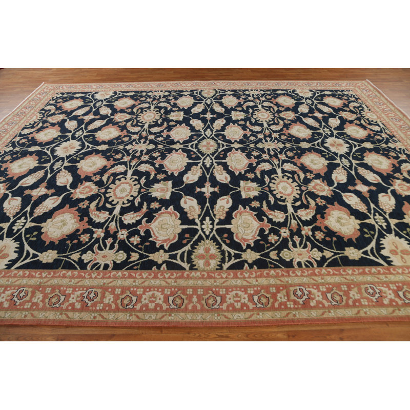 Tapis turc en laine noué à la main 9 pi x 12 pi Ziegler
