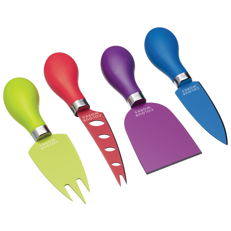 Colourworks Brights Cheese Knife Set