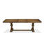 Ensemble de table de salle à manger 9 pièces comprenant une table rectangulaire et 8 chaises de salle à manger en polyester gris clair, noyer antique-2143423540