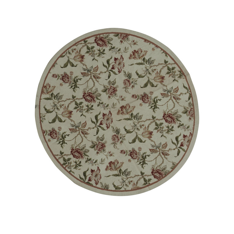 Hand Knotted Wool Floral Area Rug