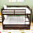 Full Over Full Wood Bunk Bed With Trundle And Ladder