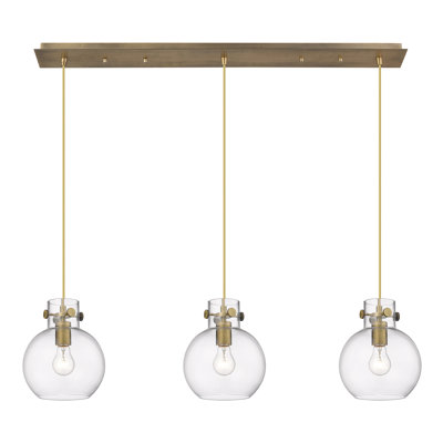 Luminaire suspendu sphère 3 lumières Amrith