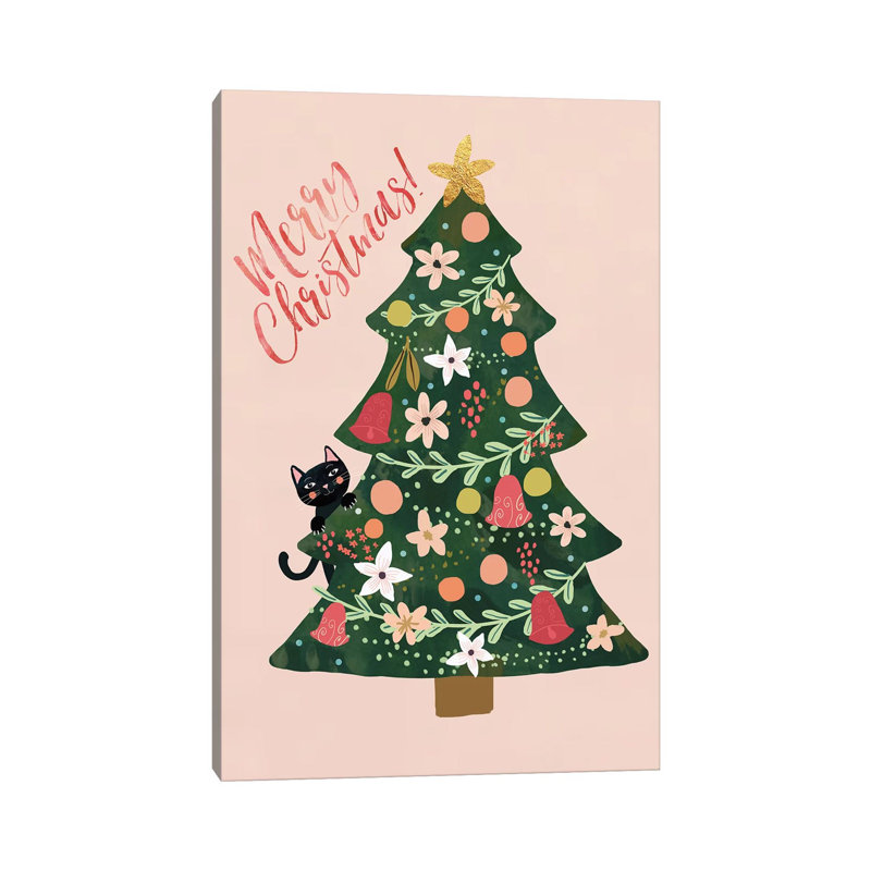 Xmas Pine by Mia Charro - Wrapped Canvas Gallery-Wrapped Canvas Giclée, 20.32 cm H x 30.48 cm W