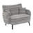 47.6''Wide Upholstered Boucle Loveseat Sofa With Stripe Pattern-254897340