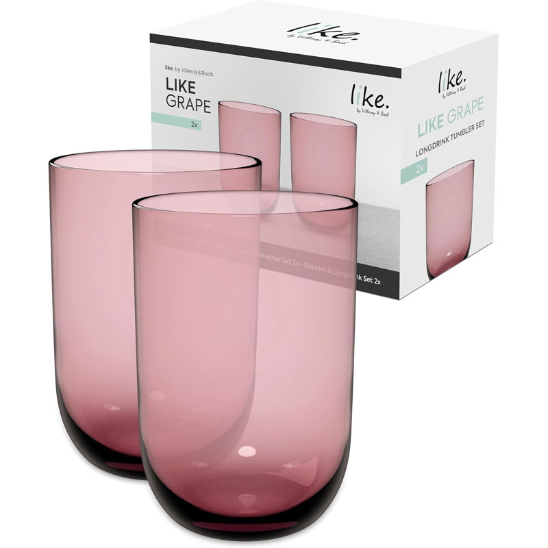 Villeroy & Boch Like Grape Highball/Tumbler Pair