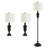 62'' Traditional Floor & Table Lamp Set