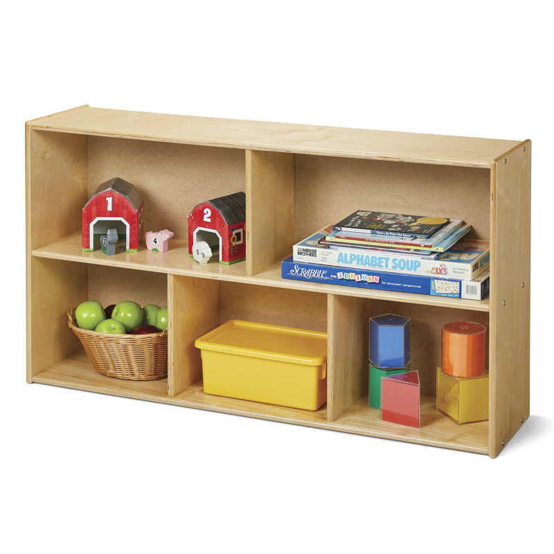 Natural Hardboard Kids Corner Storage Unit with Cubes