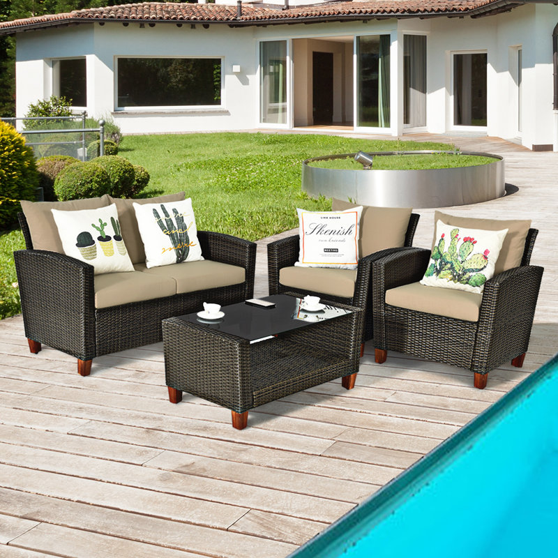 Chali 4 - Person Patio Conversation Set