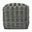 Pouf carré en tissu bleu et bleu sarcelle