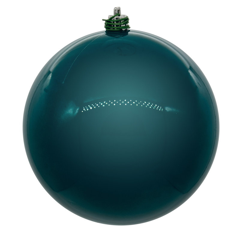 Ornement boule de Noël (ensemble de 12), Bleu sarcelle foncé