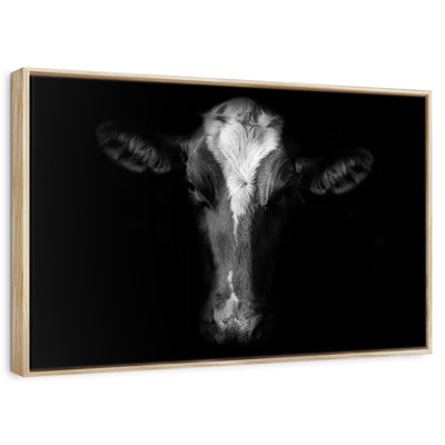 Monochrome Cow Face