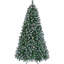 Arbre de Noël artificiel givré décoré de pommes de pin-1159597731-1165044874