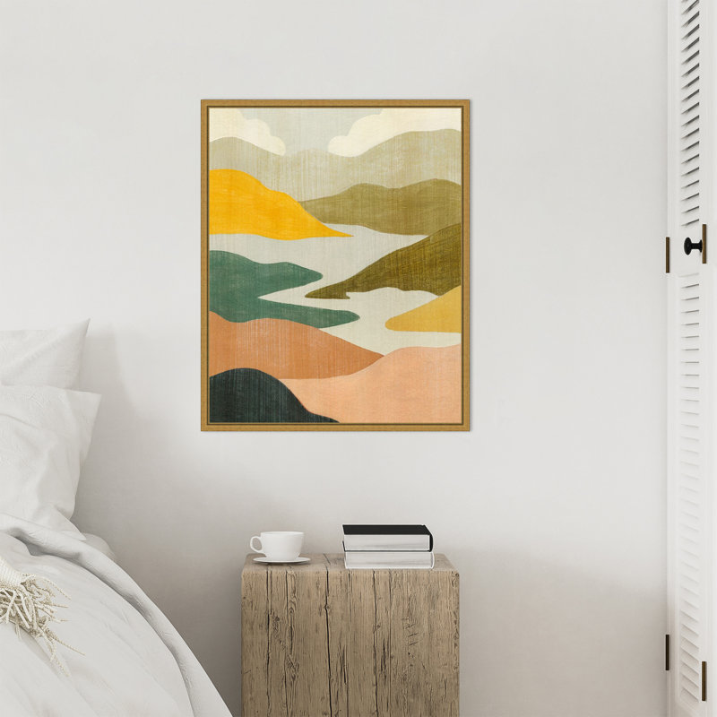 «Canyon Oasis I» par Grace Popp, reproduction d'art sur toile encadrée, H 28 po x l 23 po
