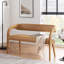 Pinnacle Vegan Leather Accent Bench In Black-91110977