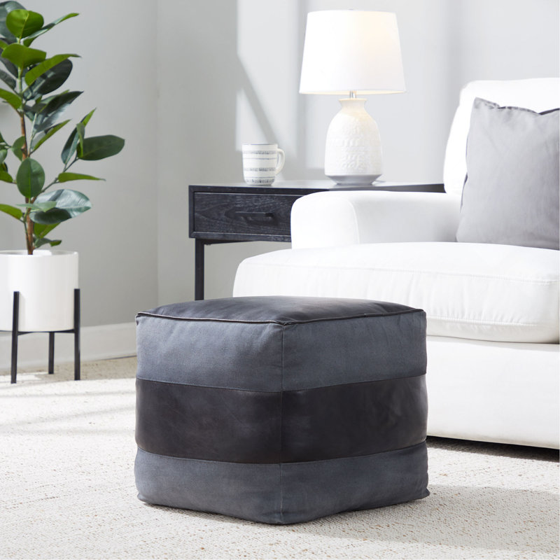 Toile en cuir et toile, Gris