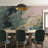 Teal Pink Gold Marble Wall Mural-1797213546