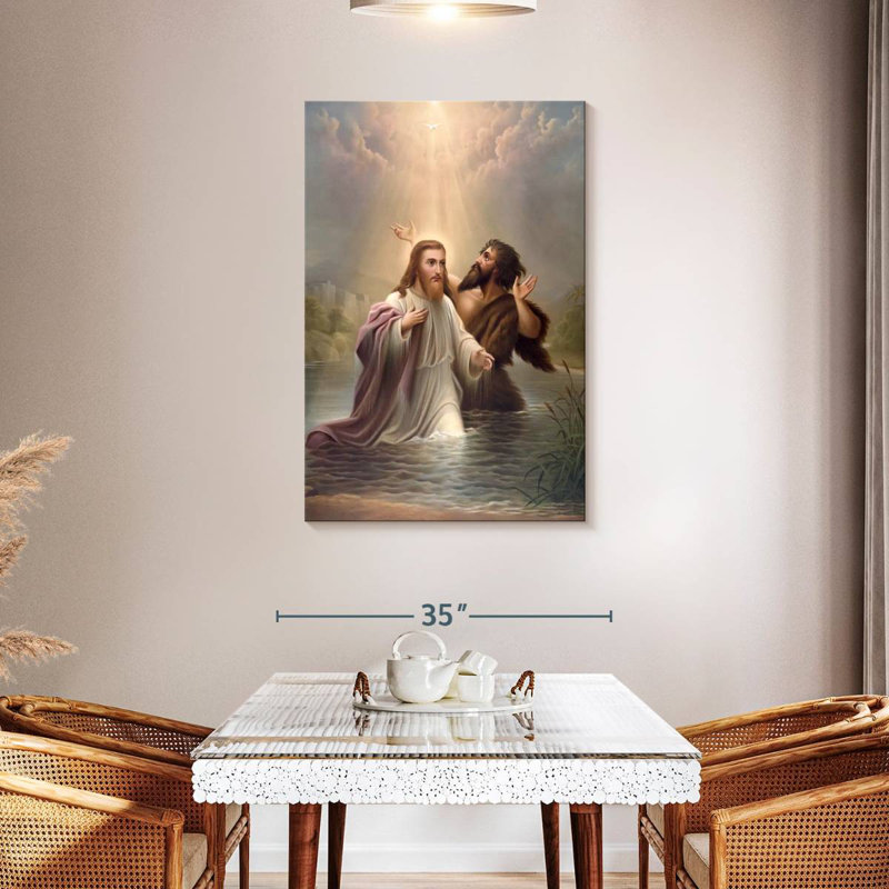 Adella Baptism Of Jesus, H 45 po x l 30 po