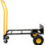 Chariot de 21 entrepôts - Chariot manuel avec double fonction. Capacité de 330 lb Corps en métal. Pour l'entrepôt, le jardin, la construction, utilisez des roues stables à 2 roues et 4 versions. Épicerie