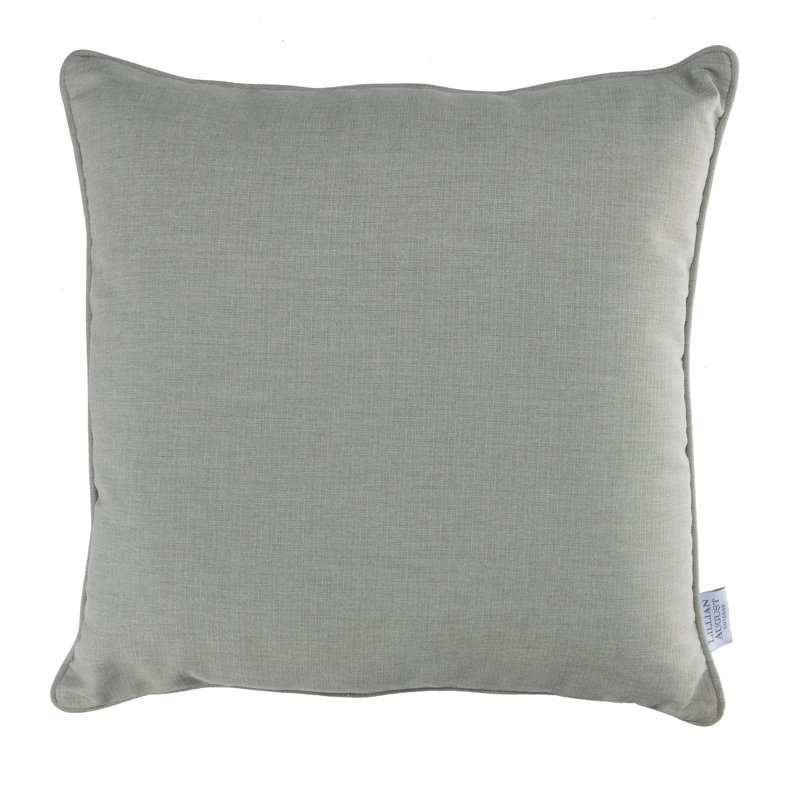 Lillian August Outdoor Living Lagoon Lumbar Pillow Cover, 20"H x 20"W, Cement