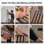 Paquet de 2 panneaux muraux en lattes de bois à grille acoustique, panneaux insonorisants cannelés en placage de bois naturel, panneaux décoratifs à haute densité de réduction du bruit pour le salon, la chambre et la décoration intérieure-129104943