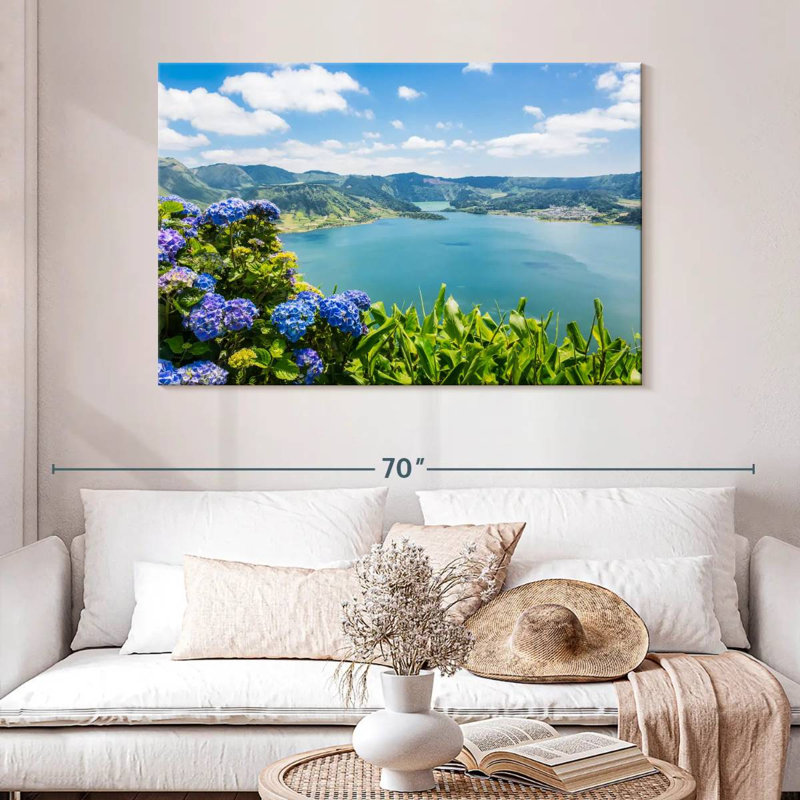 Alvord Sete Cidades Lakes, H 32 po x l 48 po
