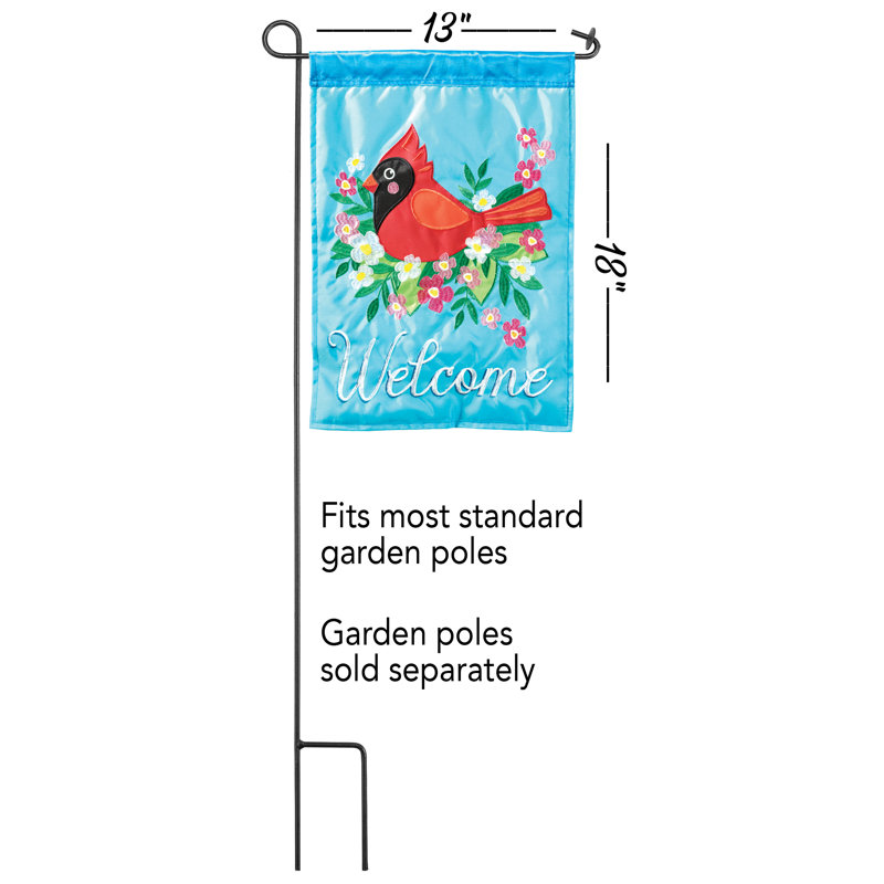 Drapeau de jardin en nylon 18 x 13 po Ekkam