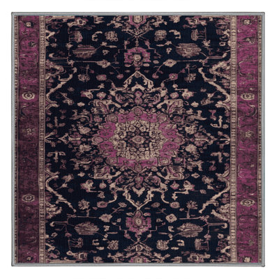 Tapis brun lavable à la machine
