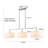 3 - Light 47" Modern Linear Kitchen Island Pendant With White Drum Shade For Dining Room Living Room-774458209
