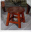 Escabeau en bois sculpté-2084636031