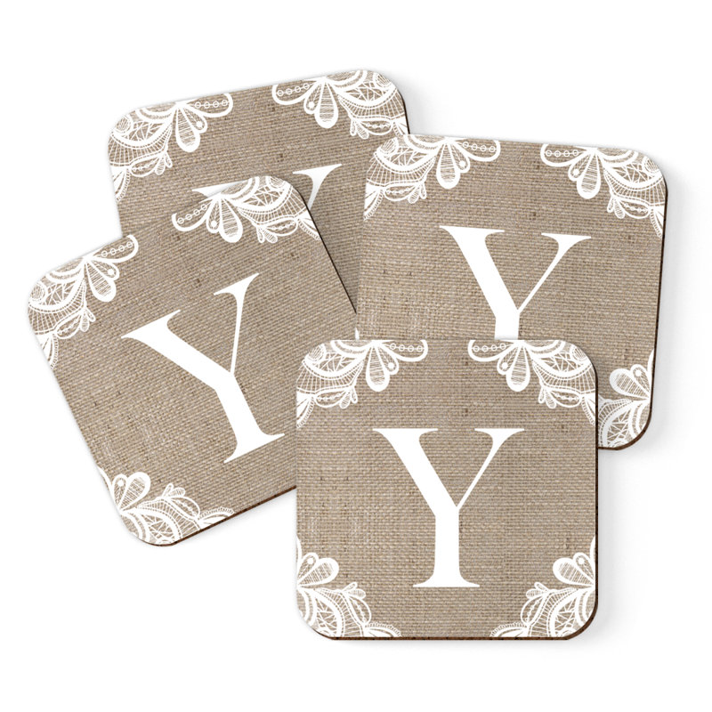 Sous-verres Café à monogramme, Y