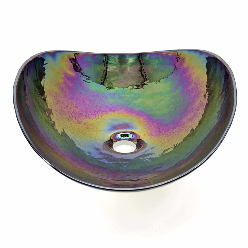 13.75'' L Bathroom Sink, Chestnut Brown