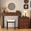 Meuble-lavabo de chambre de style Mid-Century avec armoire à tiroirs-713298857
