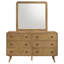 Commode 6 tiroirs avec miroir Light Ash