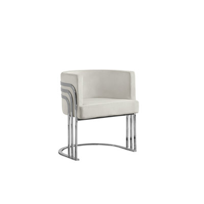 25'' Wide Velvet Barrel Single Chair