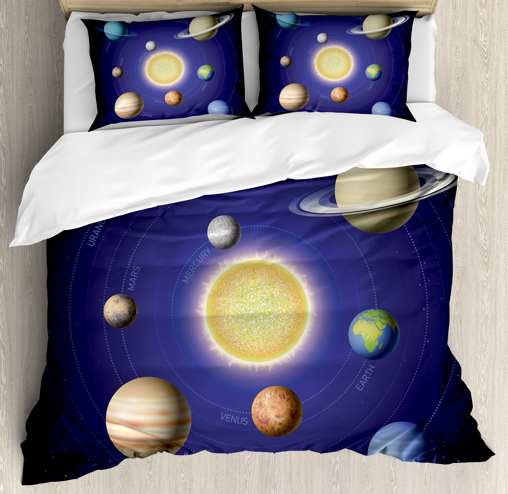 Ambesonne Space Solar System Duvet Cover Set | Wayfair