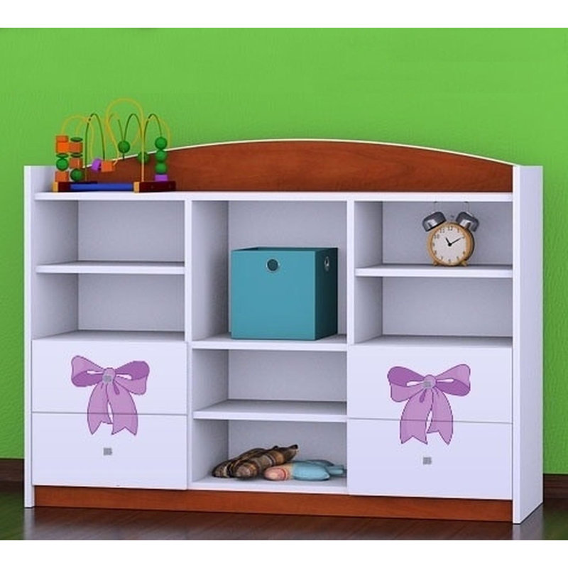 Rhys 92 cm H X 129 cm W Kids Cube Bookcase, Brown