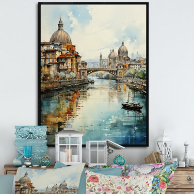 «USA City Of Bridges Architectural View I», reproduction d'art sur toile