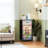 4 Drawer Dresser for Bedroom, Narrow Chest of Drawers, Wooden Top and Study Iron Frame 18"x37.5"-(WxH)