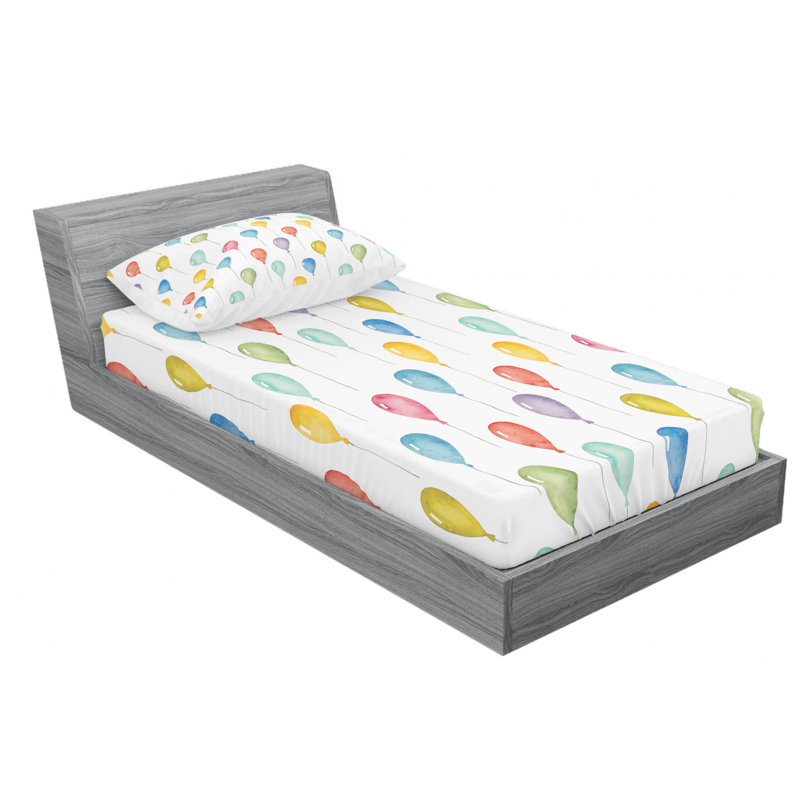 Microfiber Sheet Set, Twin Sheet Set with Fitted Sheet